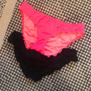 Victoria's Secret swimsuit bottoms /2 pairs size S